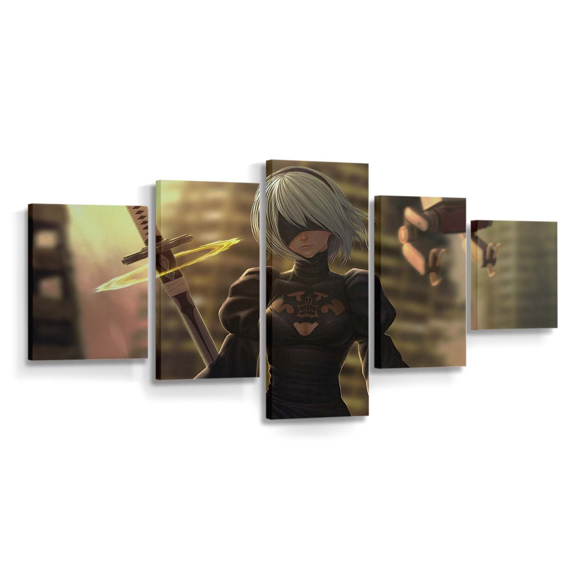 nier automata game artwork 4k qz